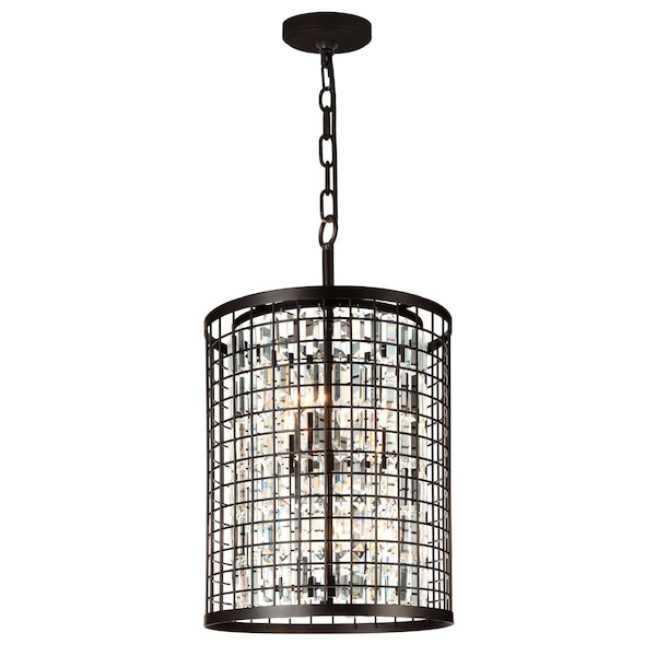 Cwi Lighting Meghna 6 Light Up Chandelier With Brown Finish 9697P17-6-192 - main